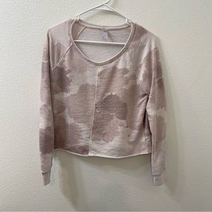 Alternative tie dye sweatshirt tan small